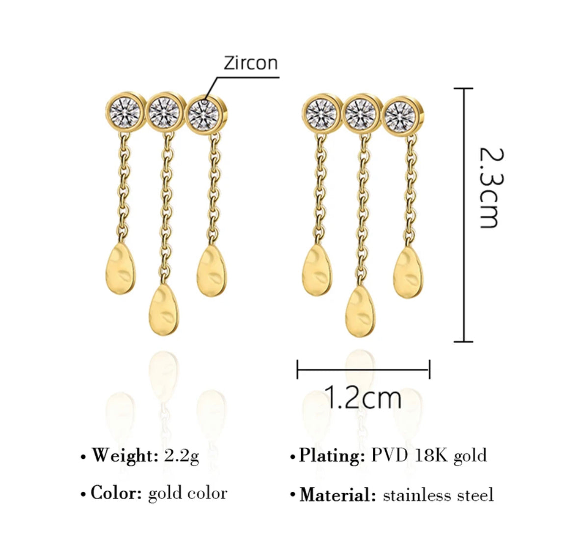 (Agotados )Aretes Lanai
