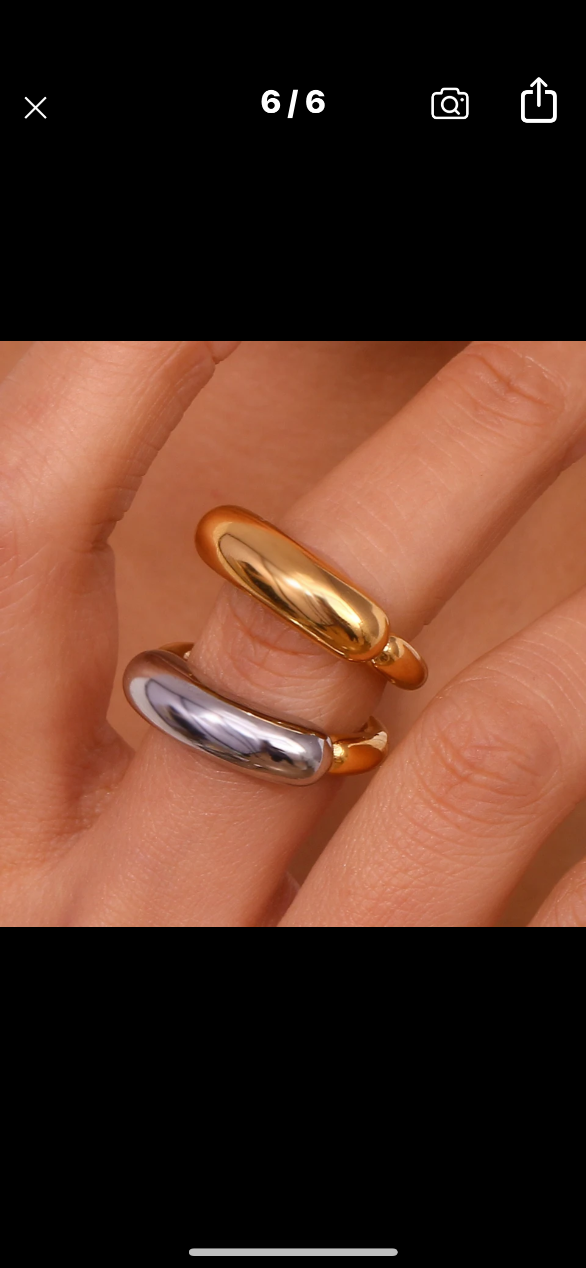 Anillo Tēt (dos tonos)