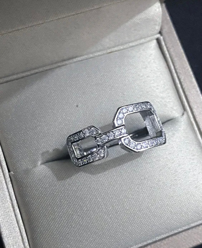 Set Vienne ( aretes, collar y anillo ajustable