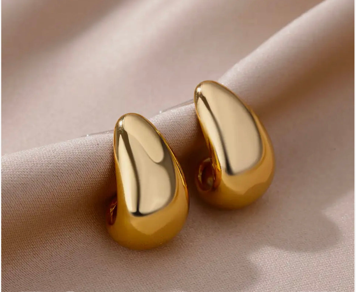 (Agotados)Aretes dupe Bottega Veneta (mini 1.5 cm)