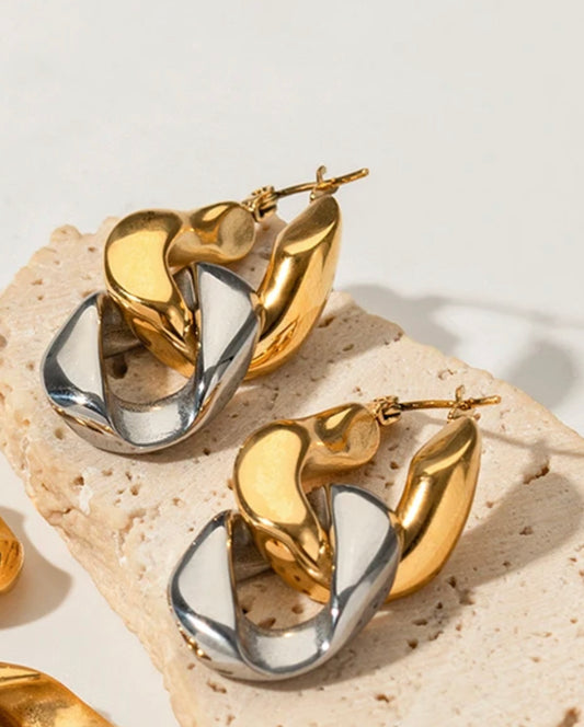 Aretes eslabón