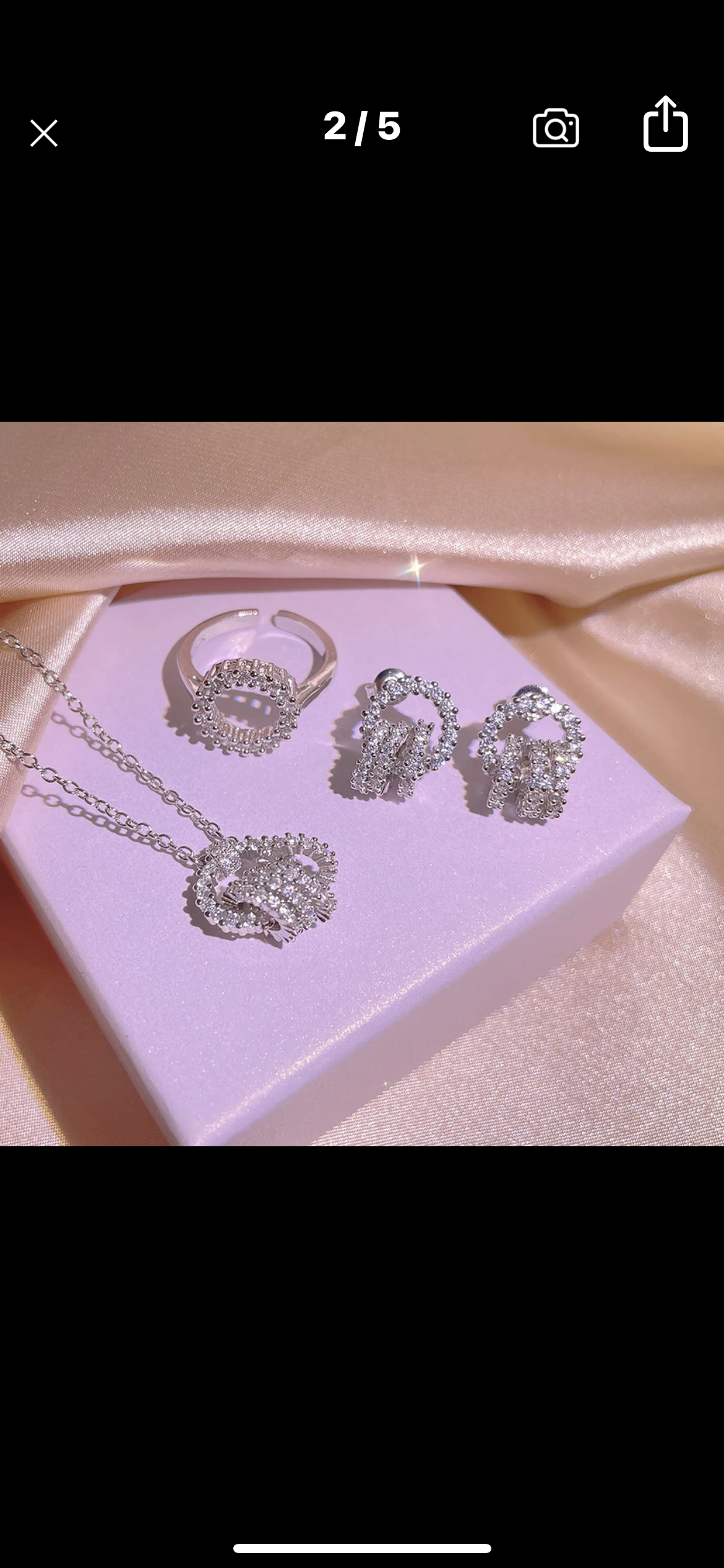 Set Danubio (collar, aretes,anillo ajustable)